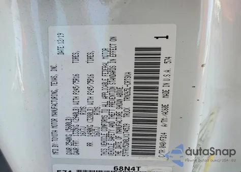 2020 Toyota Tacoma Access Cab z USA, uszkodzony, nr VIN 5TFRX5GN8LX174539